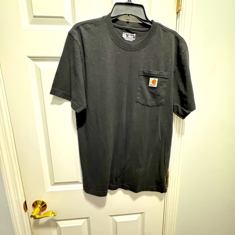 carhartt size small black tee shirt